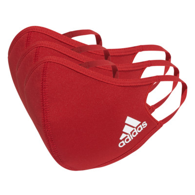 adidas Face Cover Größe S 3er Pack Mund-Nasenmaske Kinder rot [H18815]