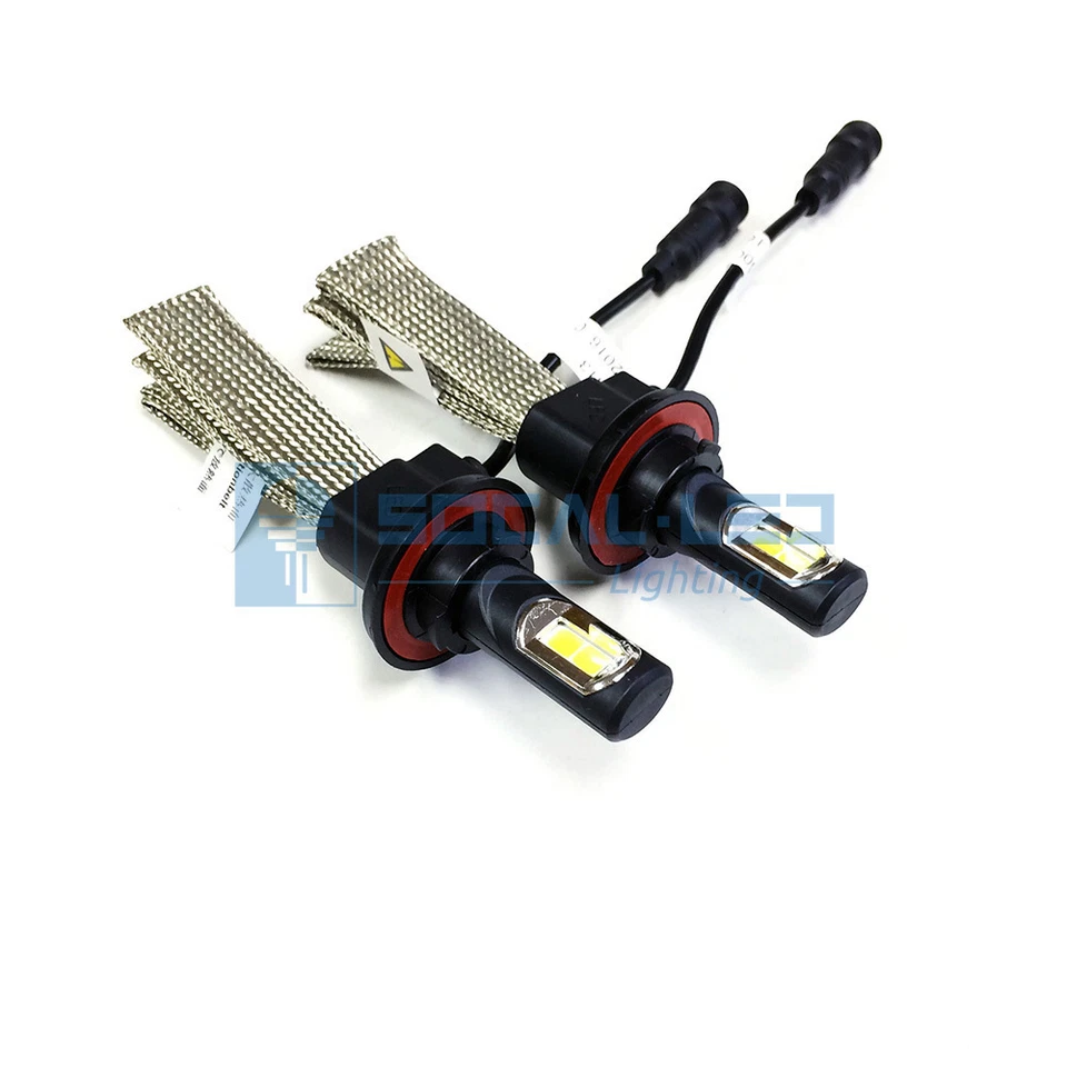 Kit de faros LED sin ventilador H13 6000K xenón blanco conversión Canbus bombilla alta/baja H/L Foto 4 de 4