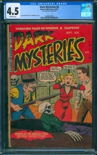 Dark Mysteries #8 (1952) ⭐ CGC 4.5 ⭐ Rare! Skull Pre-Code Horror Master Comic