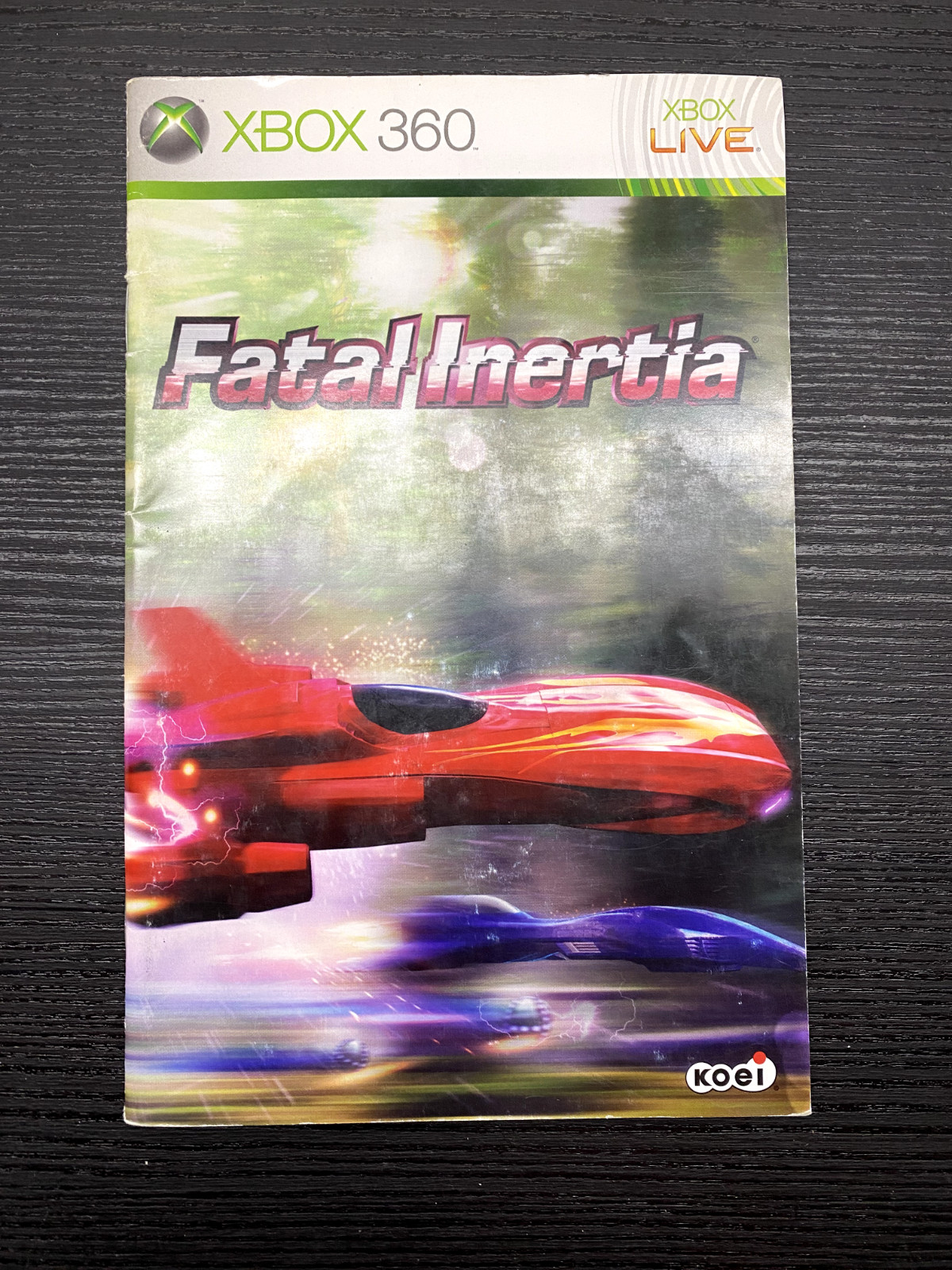 NOTICE SEULE Fatal Inertia Microsoft Xbox 360