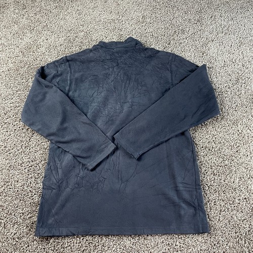 North Face Sweater Boys Large Blue Outdoor Snap Zip Fleece Kid Youth B11 - Picture 6 of 8