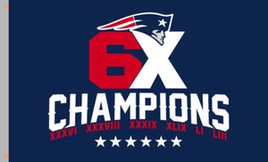 New England Patriots Champion 6x Star Flag 90x150cm 3x5ft Football Banner 6 Ebay
