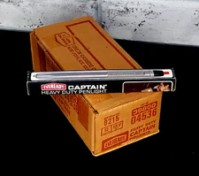 1 VTG Eveready Penlight Chrome Flashlight Light Captain 9215 USA Fresh From Case