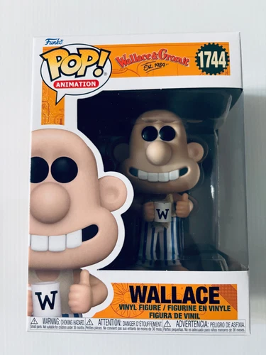 Funko POP! - Wallace and Gromit #1744 - Wallace - Sealed - Box Wear