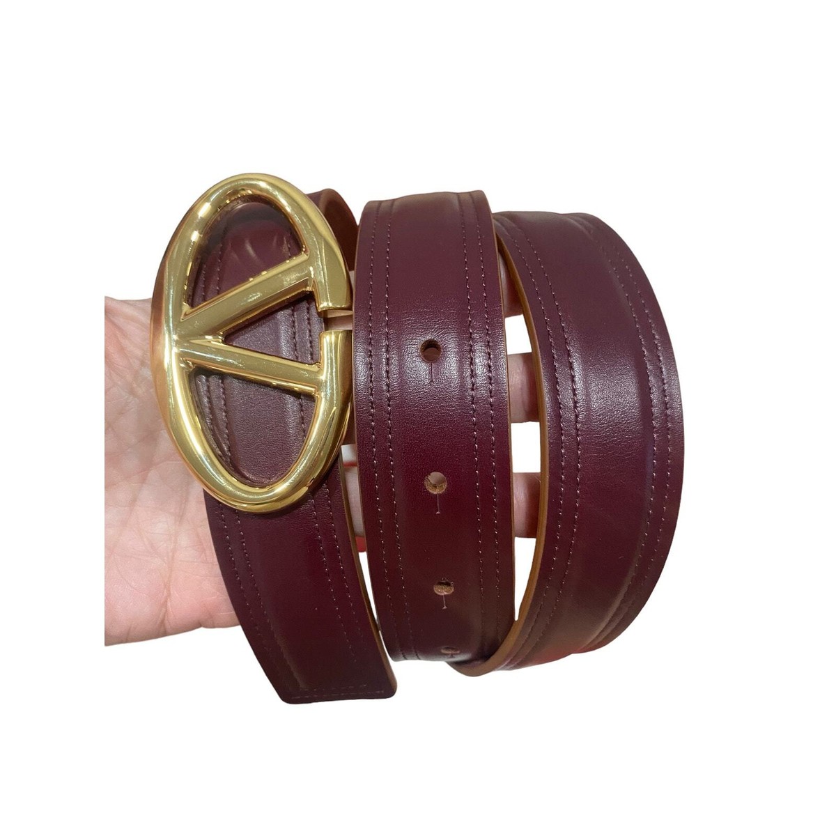 Valentino Garavani The Bold Edition VLOGO Leather Belt  display picture 2