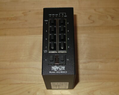 Tripp Lite NGI-M08C2 8-Port Managed DIN Mount Industrial Gigabit