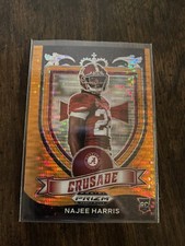 2021 panini prizm draft picks najee harris crusade orange pulsar 12/49