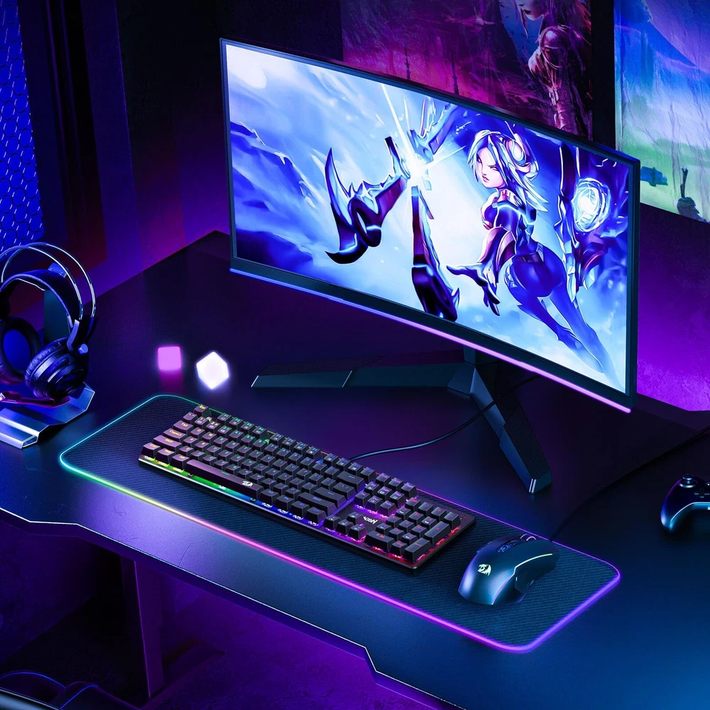 Mechanical Gaming Keyboard, Wired Mechanical Keyboard with 11 Programmable Ba...