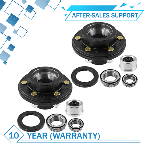 2pack Trailer Hubs Convert Mobile Home with Bearings 6000LBS 6x5.5 Idler Axle