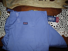 MEDICAL SCRUBS SET CHEROKEE UNISEX BLUE XL SHIRT & XL PANT AUTHENTIC NEW L@@K