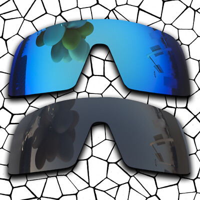 Sky Blue&Grey Black Polarized Lenses Replacement For-Oakley Sutro OO9406