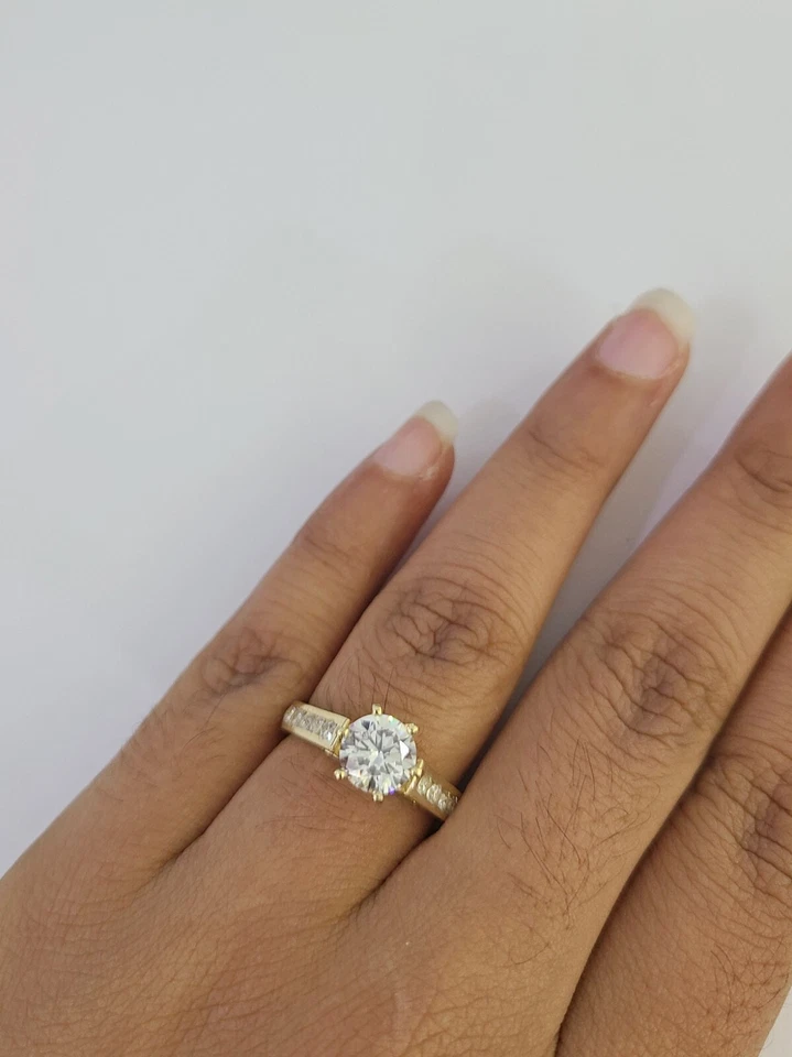 Real 10k Yellow Gold Ring Wedding Engagement Casual 10Kt Genuine - Image 3 of 4