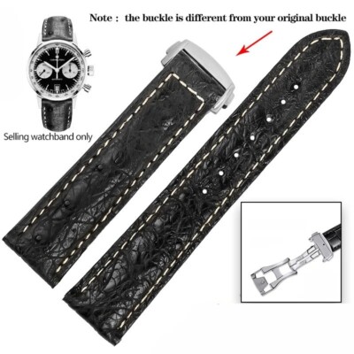 20-22mm Leather Watch Straps For Hamilton Jazz Khaki Aviation
