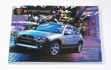 Rover Streetwise Owner's Handbook (RCL 0597) *NEW/UNUSED*