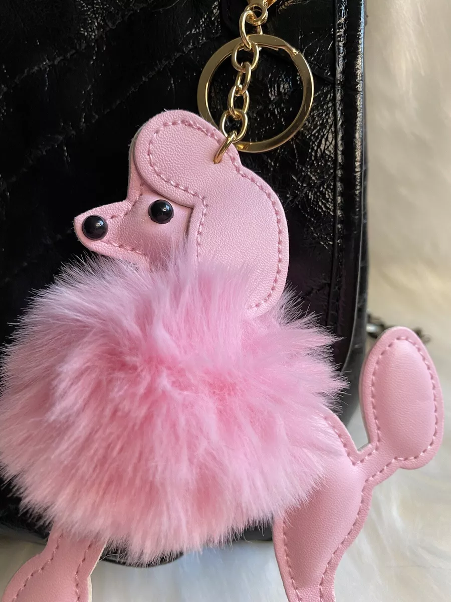 HOT PINK Pom Fur Ball Key Chain for Louis Vuitton  Fur pom pom keychain,  Handbag charms, Fur keychain