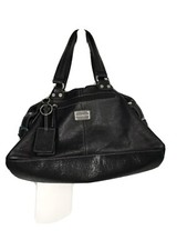 Etienne Aigner Black Leather Satchel Bag 298
