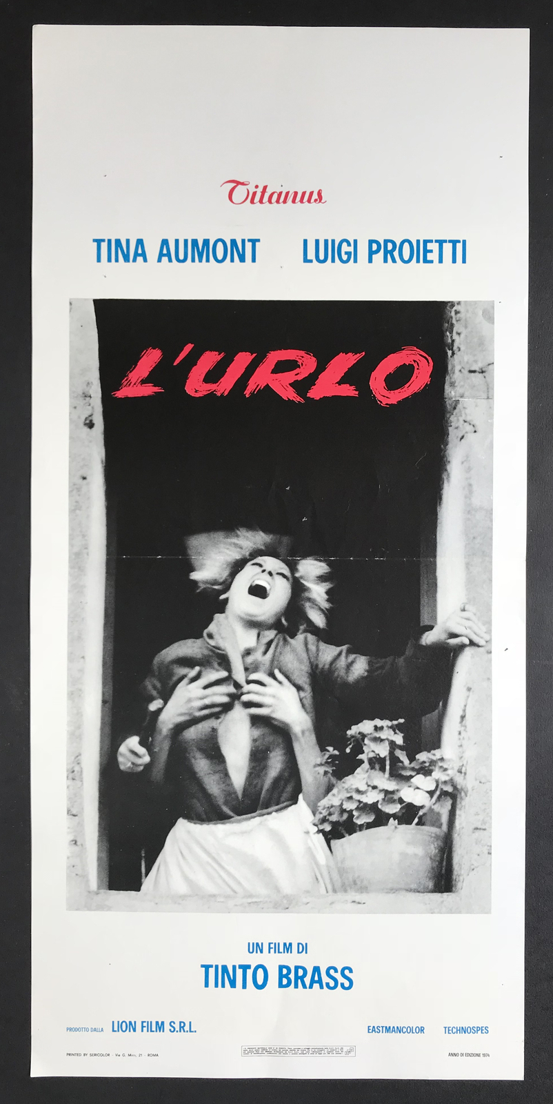 Locandina originale film Urlo (2010) - Regia di Jeffrey Friedman, Robert Epstein