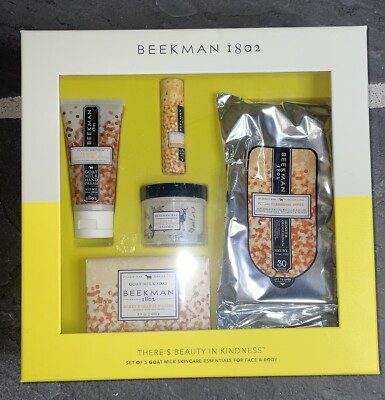 Beekman 1802 5 Piece  Goat Milk Skincare Essentials - Honey & Orange Blossom Set