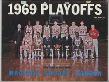 1969 New York Knicks vs Baltimore Bullets Playoff Game 4 Program • Scored