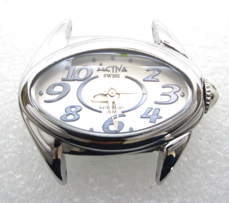 Women Activa Swiss Quartz 3ATM WR Analog 37mm Dial Watch (H401) "Untested"