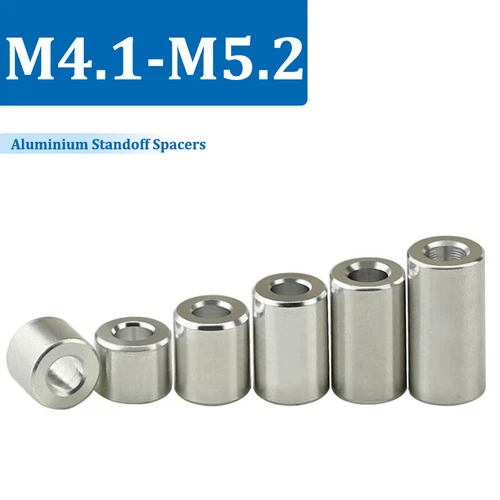 Aluminium Stand off Spacers Bonnet Through Hole Round Cylinder d4.1 d4.2 d5.2 
