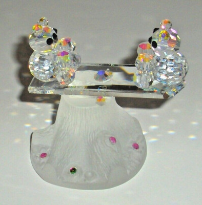 Austrian Crystal Seesaw with Teddy Bears on it