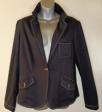 Travelsmith Womens Jackets Sz M Black W/ Buttons Pockets