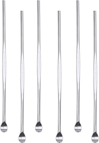 6Pcs Stainless Steel Ear Pick Metal Ear Spoon Ear Cleaner Tool Earwax Removal Ki - Picture 11 of 12