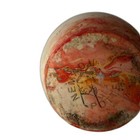 Nemadji Handmade Pottery Red Marbled Swirl Jar Vase Single Spout 8” Vtg USA — photo 3