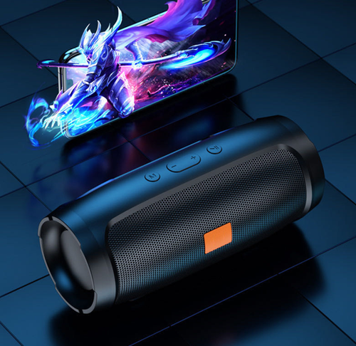 Bluetooth Speaker Wireless Waterproof Outdoor Stereo Bass USB/TF/FM Radio BLACK