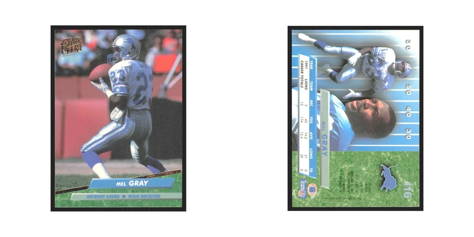 Mel Gray 1992 Fleer Ultra #116 Football Cards Football Card NM - Image 3 of 3