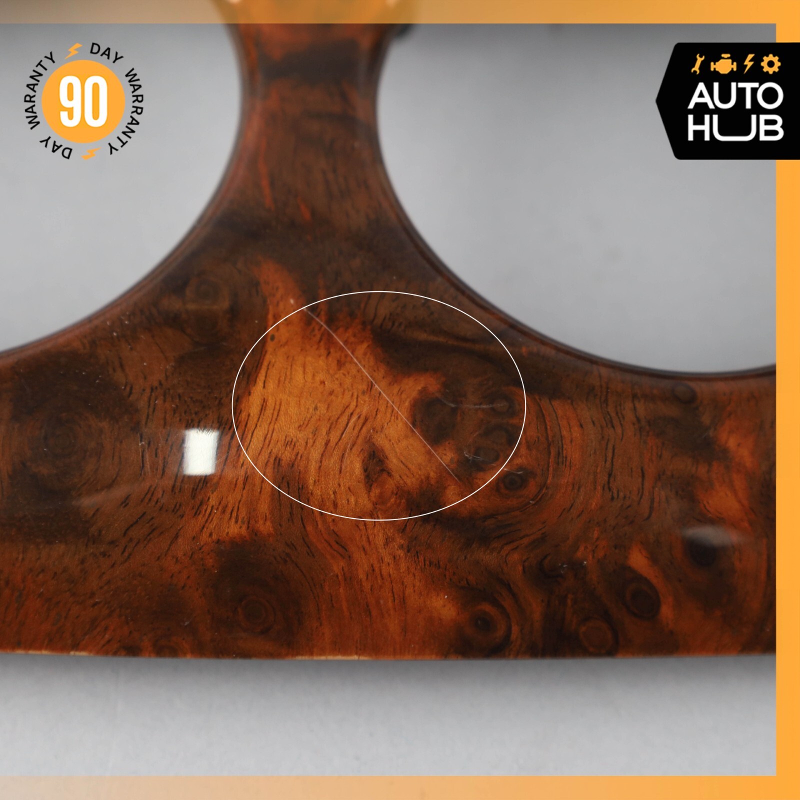 03-17 Bentley Continental GT Rear Center Console A/C Air Vent Trim Wood OEM