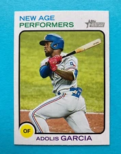 Adolis Garcia  2022 Topps Heritage"New Age Performers" #NAP-17 Texas Rangers