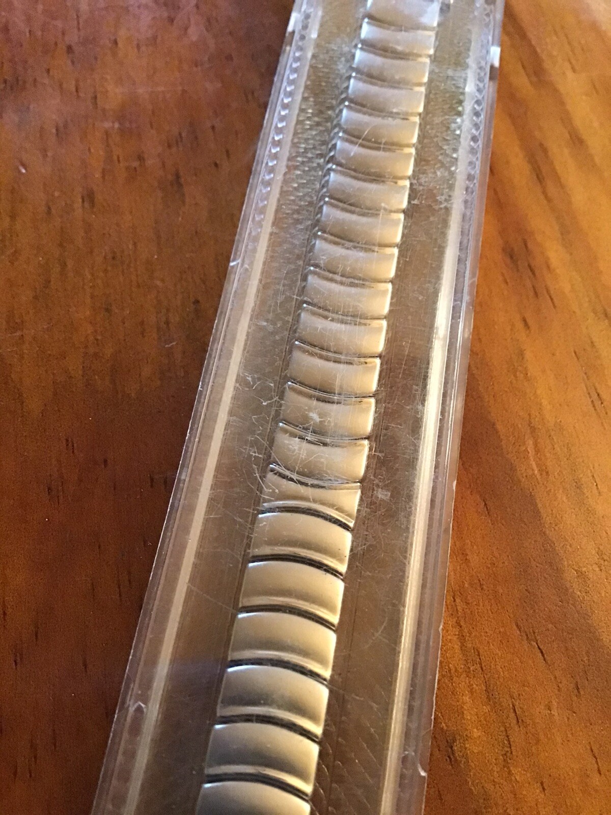 Ladies Kreisler Adj. 10-13mm Classic DuraFlex Watch Band Silver Tone NOS 632W