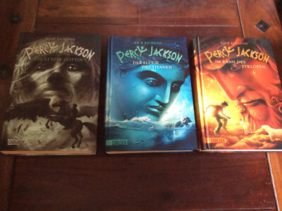 Percy Jackson - Band 2 3 5 [3x HC] Rick Riordan Zyklopen Fluch Titanen Göttin