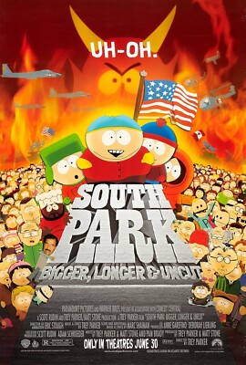 1999 South Park Bigger Longer & Uncut Movie Poster 11X17 Cartman Kenny Kyle  