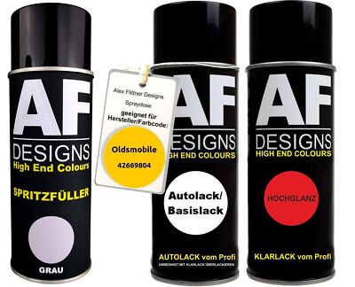 Spritzfüller Set für Oldsmobile 42669804 Competition Yellow Klarlack Spritzfülle
