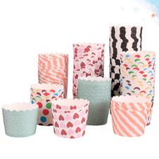 100 Pezzi Astucci per Muffin Matrimonio Confezione per Cupcake Teglia da Forno Tazze di Carta