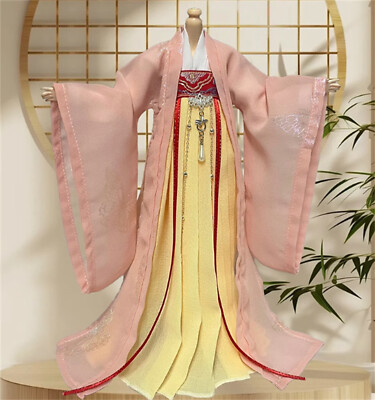 1/6 Ancient  Clothes DressFemale  Suit Tradition Hanfu Robe  Costume F12'' figure