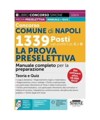 Concorso Comune di Napoli 1339 Posti vari profili [cat. C e D]   La prova pres