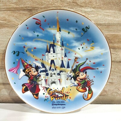Mickey & Minnie Collectionミッキー&ミニープレート Tokyo Disneyland 1999 Grand Finale 15th Anniversary Mickey Minnie