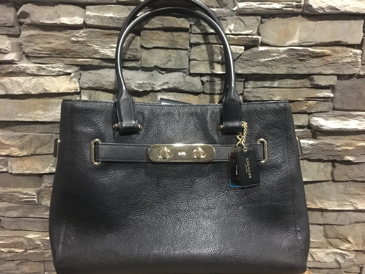 Coach swagger carryall in sales pebble leather