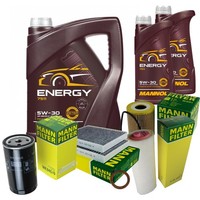 Mann Inspektionspaket Filterset 7L Mannol Energy 5W-30 FüR BMW E39 530D