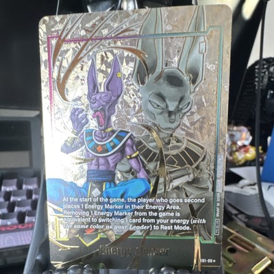 Beerus Holo Energy Marker E01-D6 Dragon Ball Super Card Game English
