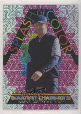 2022 Goodwin Champions Splash of Color Platinum Pink Traxx Wayne Gretzky HOF 5x5