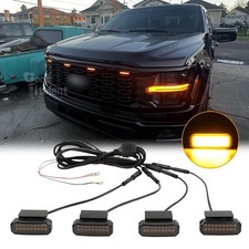 For Ford Ranger Xlt Stx Led Grille Lights Front Amber Running Raptor Style Lamp For Ford Ranger Xlt Stx Led Grille Lights Front Amber Running Raptor Style Lamp