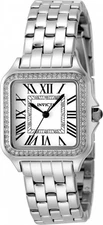 Invicta Angel Quartz Crystal Silver Dial Ladies Watch 48994