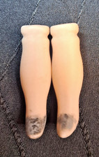 Vintage Miniature Bisque Doll Legs Pair Small Doll Making Parts