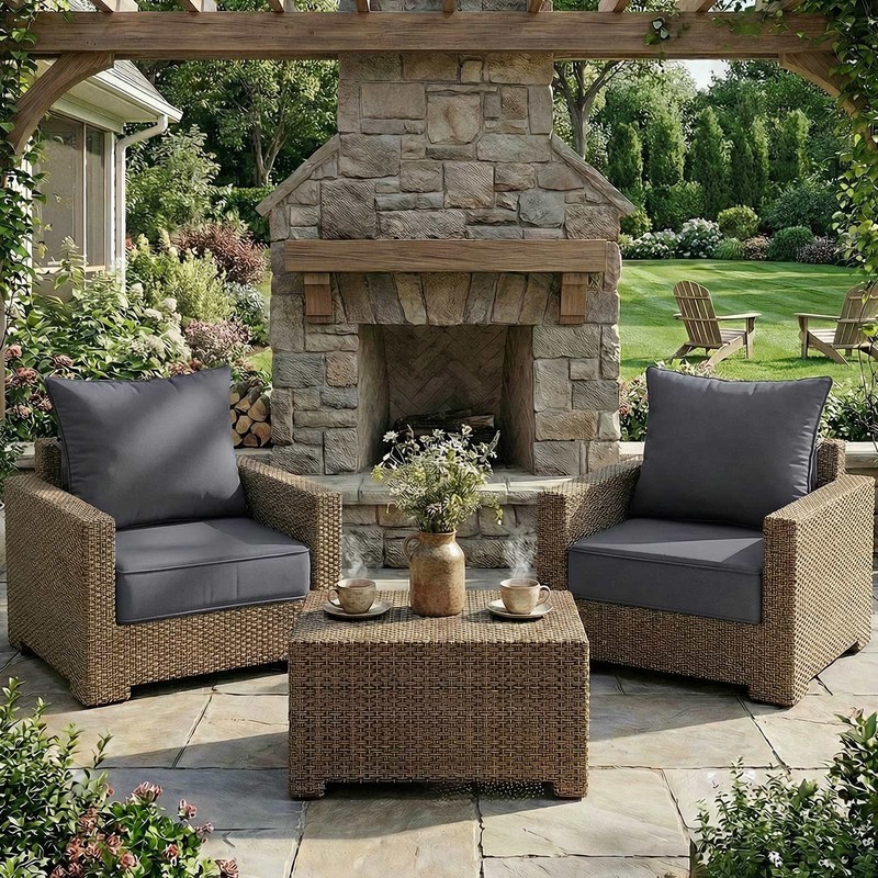 Outdoor Patio Chair Cushions Water Resistant Cushions Chair Pads