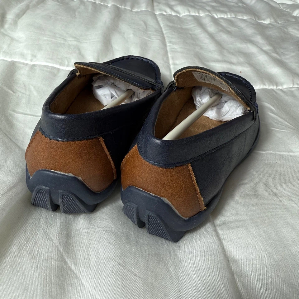 Nuevo en caja Mocasines Kenneth Cole New York Jason Penny Azul Marino Niños Talla 11 Foto 4 de 4